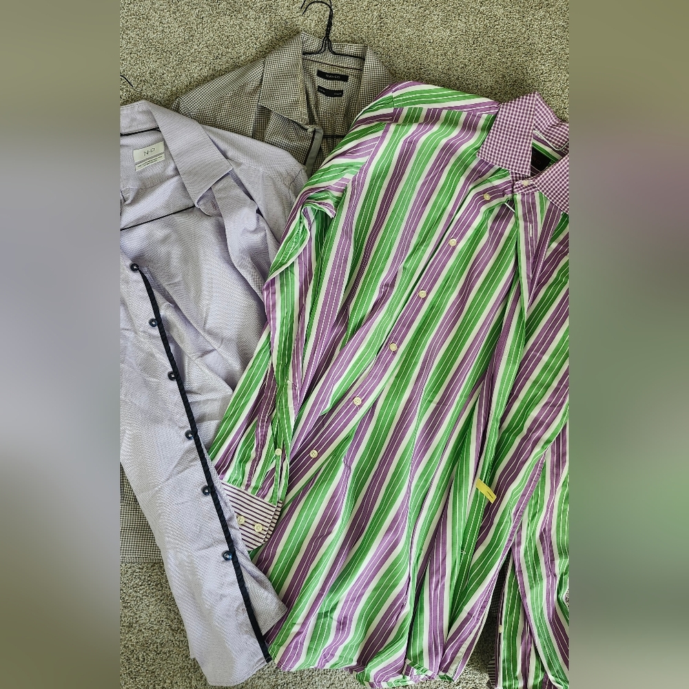 3 Dress Shirt Bundle. RW&CO, ETRO and NHP